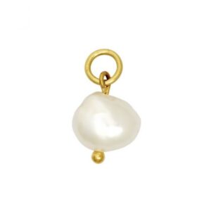 Polly Pearl Charm - gold