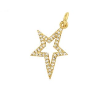 Vegas star charm - gold
