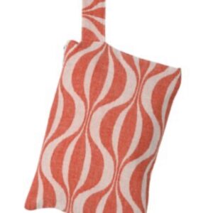 Clutch bag - red wave