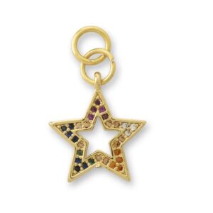 Multicoloured star charm