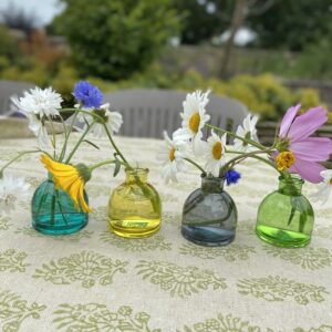 Smoked grey  bottle bud vase