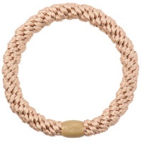 Woven hair bobble - Light Beige