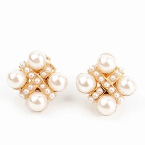 Pearl Cross Stud