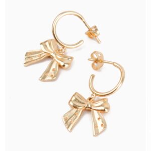 Gold bow hoops