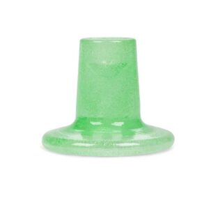 Bubble glass candle holder - green