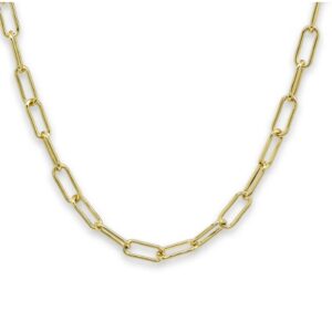 Paper clip necklace - gold
