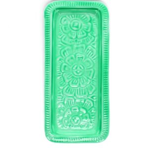 Enamel tray - spring green