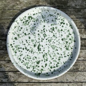 Green splatter tray