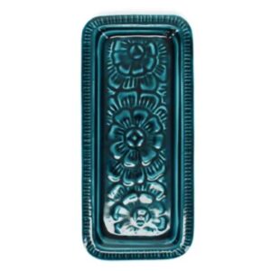Enamel tray - Teal Blue