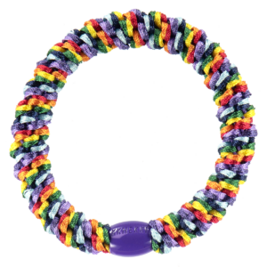 Woven hair bobble - Rainbow