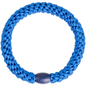 Woven hair bobble - electric blue
