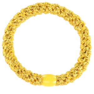Woven hair bobble - sunshine yellow
