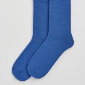 Merino wool socks - strong blue