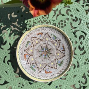 Romanian pottery - star pattern serving plate