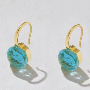 Aqua earrings