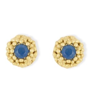 Blue flower stud