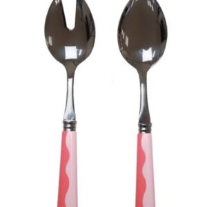 Wave Salad Servers - Watermelon & Pink