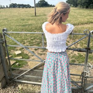 Popsta Maxi skirt - Turquoise Tara