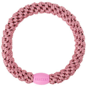 Woven hair bobble - Rose pink