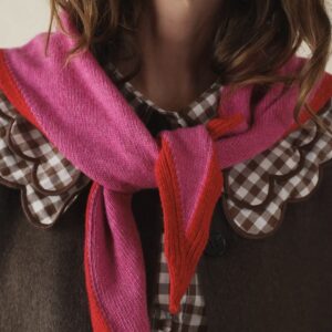 Sophie Scarf - Two tone pink / red